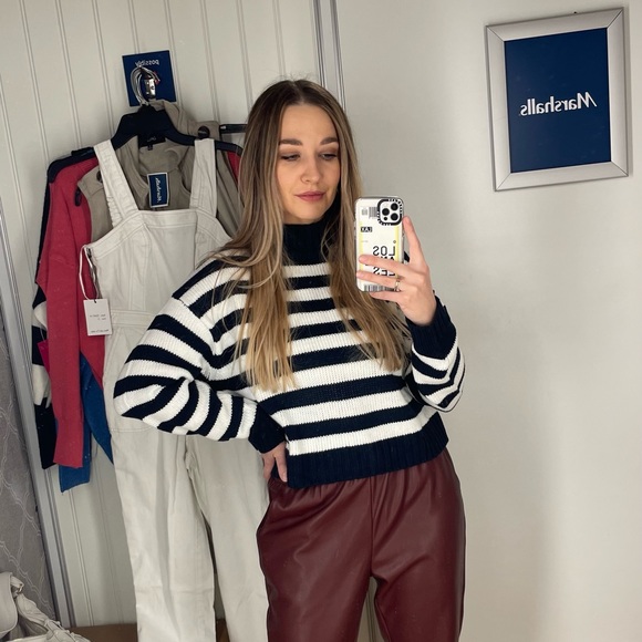 Tommy Jeans Striped Mock-Neck Sweater - Picture 5 of 6